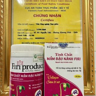 Combo Tinh mầm đậu nành Firi