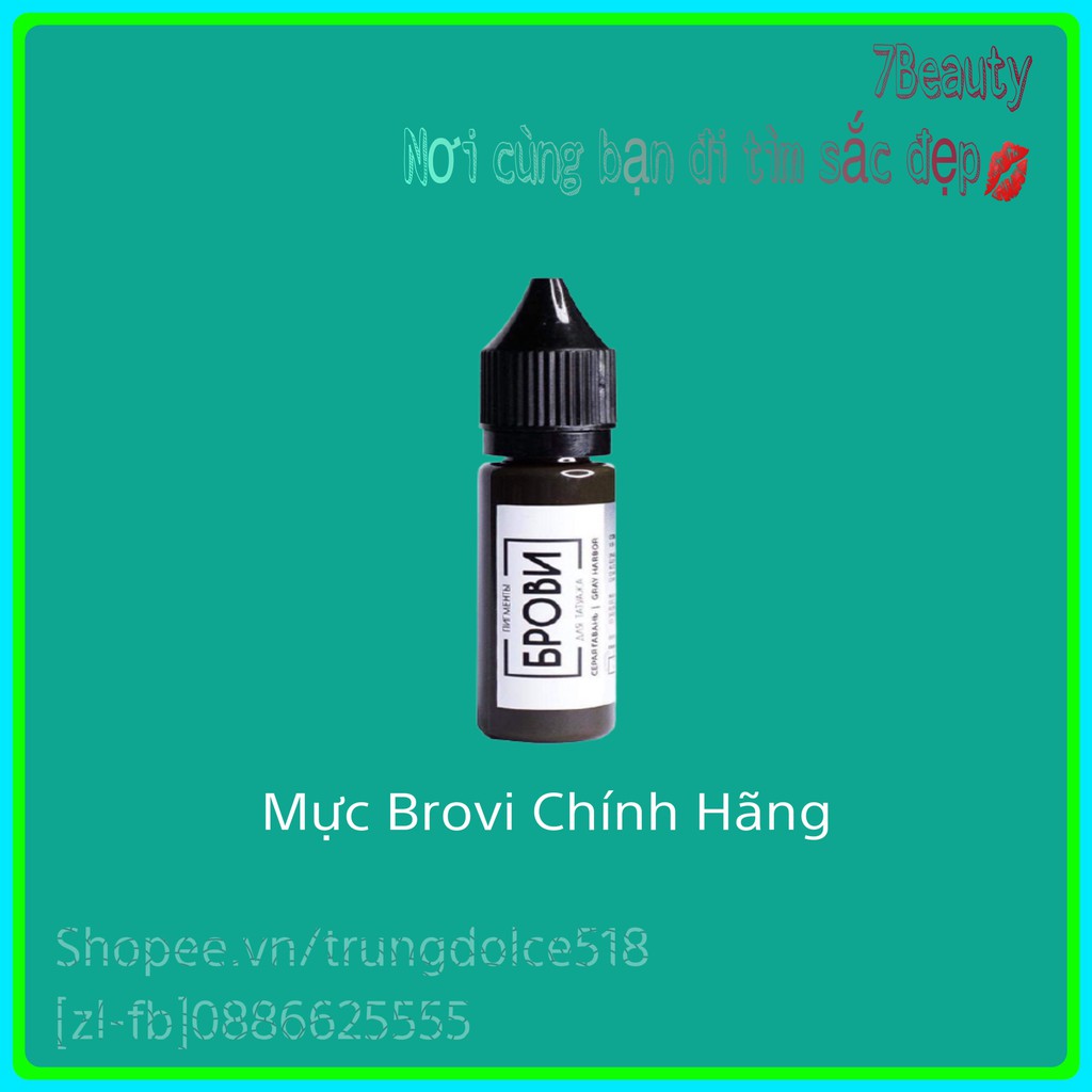 [CAM KẾT CHÍNH HÃNG] Mực BROVI Mực Phun Xăm ,Mực Nga Chuẩn