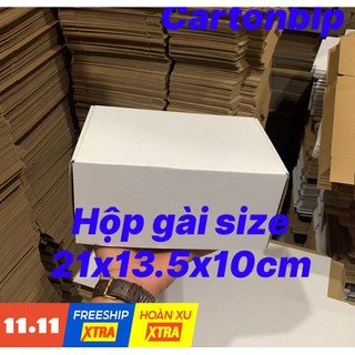 Freeship - 10 HỘP CARTON NẮP GÀI 21x13.5x10cm