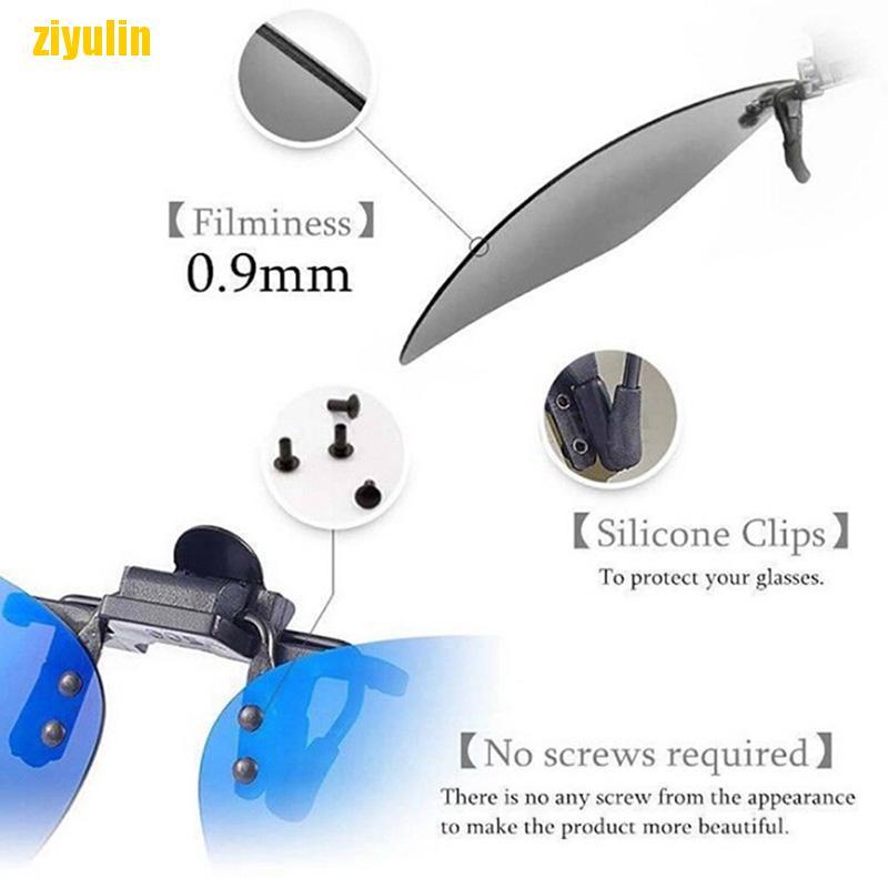 Kẹp Kính Mát Phân Cực Hình Vuông Sáng Tạo Mẫu Mới 2019 Dành Cho Nam