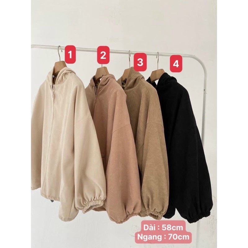 Áo Khoác Da Lộn 2 Lớp, Form Rộng Cánh Dơi, Kiểu Dáng Đơn Giản Trẻ Trung TP016 [NewUnisex]