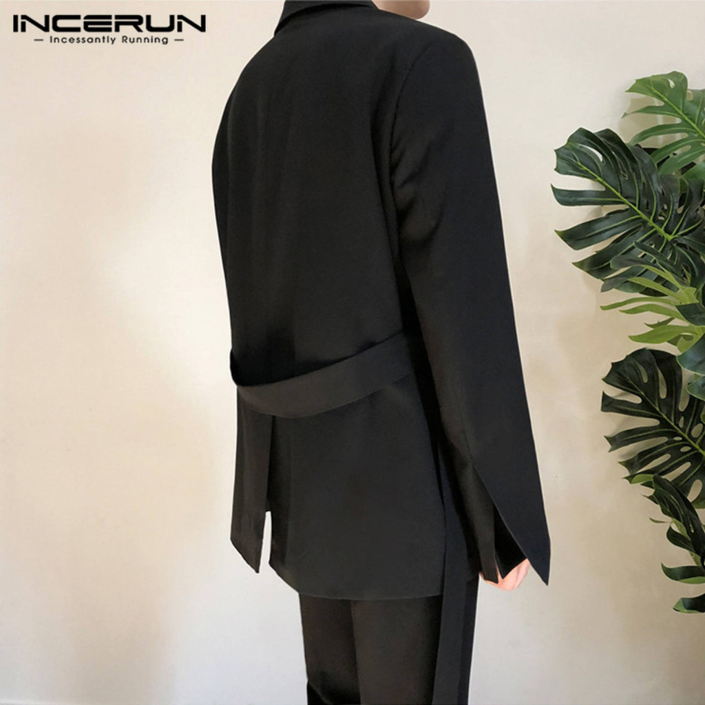 (Korea Style) Áo vest blazer công sở dành cho nam phong cách Hàn Quốc dáng suông trẻ trung size lớn INCERUN-168