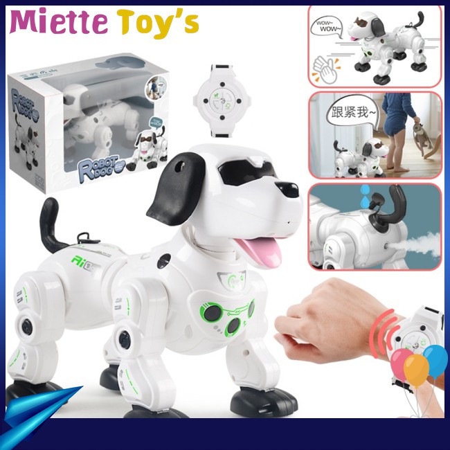 Chó robot thông minh 777-602S 2.4G điều khiển từ xa không dây biết nói đồ chơi cho bé