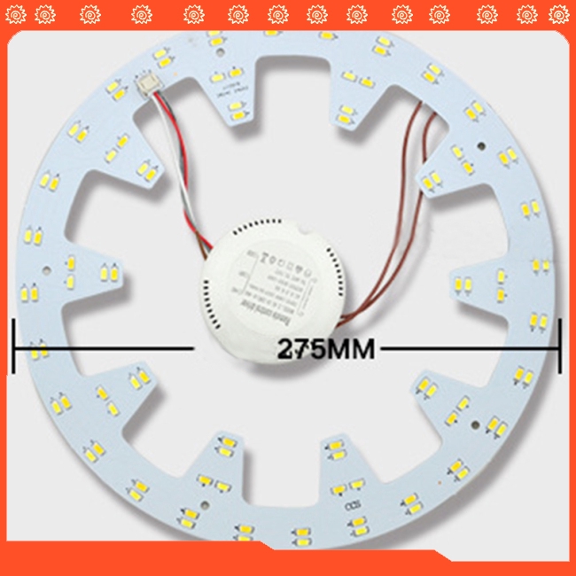 Vòng đèn LED 24W 96 bóng 5730 SMD đường kính 10.82in dùng gắn trên tường nhà