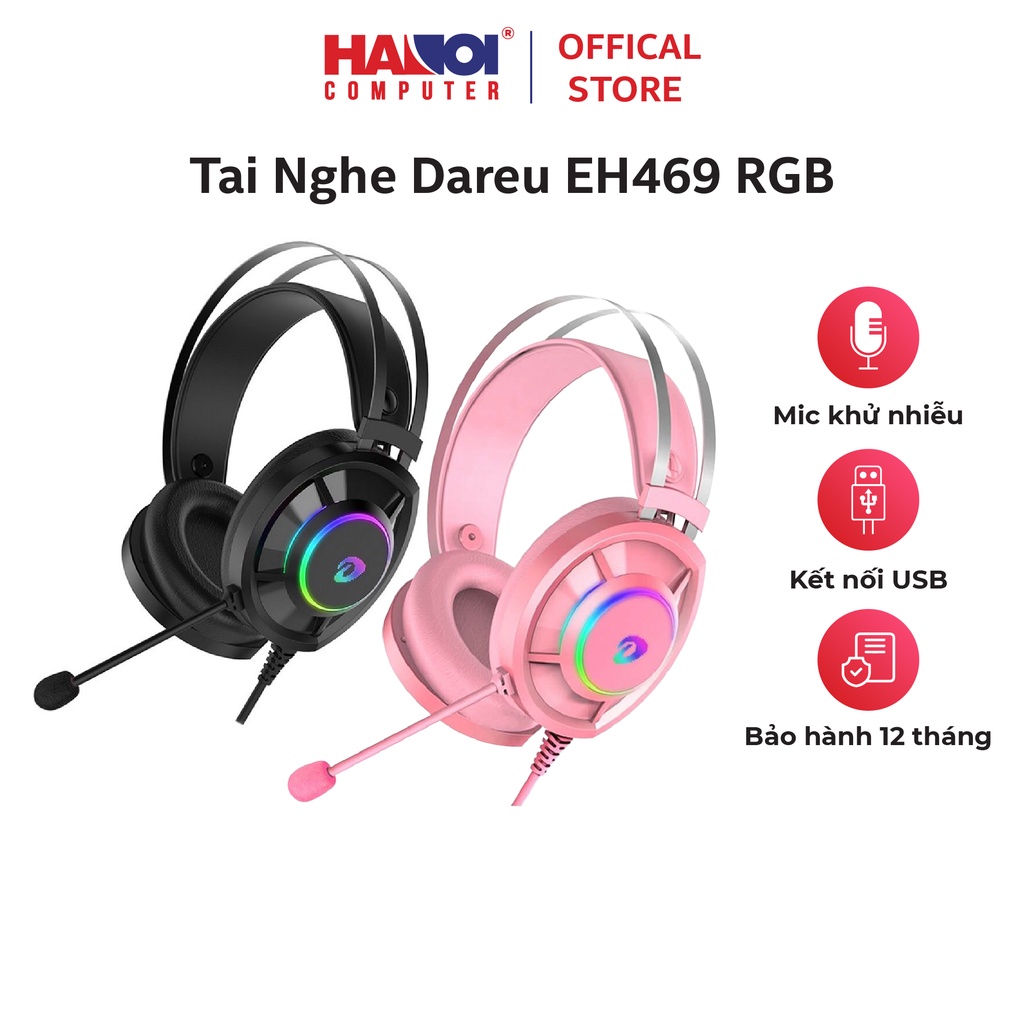 Tai Nghe Dareu EH469 RGB led LGB 16.8 triệu màu siêu sáng