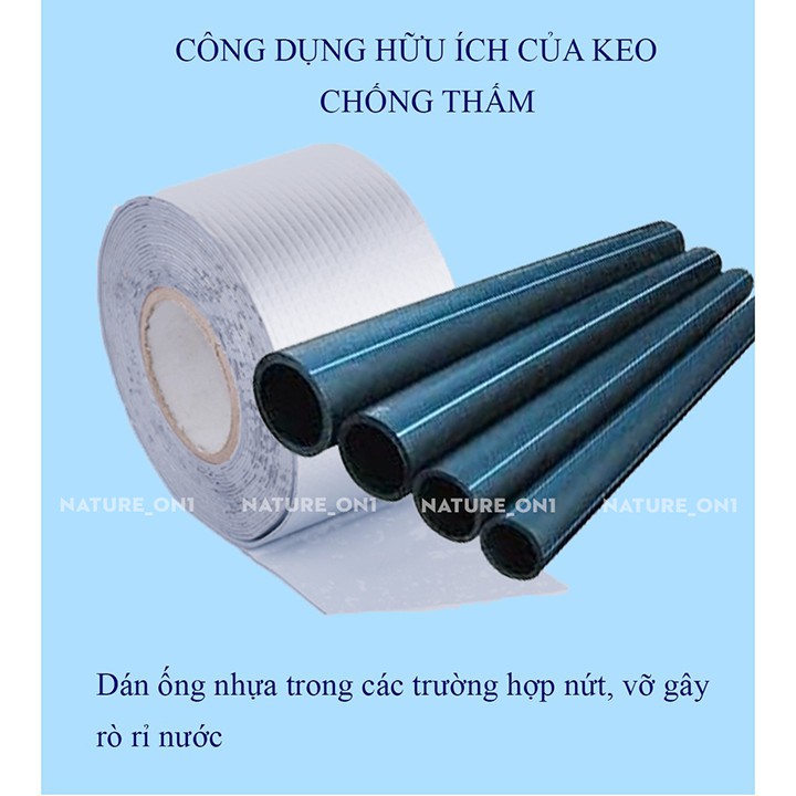 Băng Keo Chống Thấm ❤FREESHIP ❤ Băng Keo Siêu Dính , Chống Thấm Tốt Trên Mọi Bề Mặt - Tính Liên Kết Cực Cao