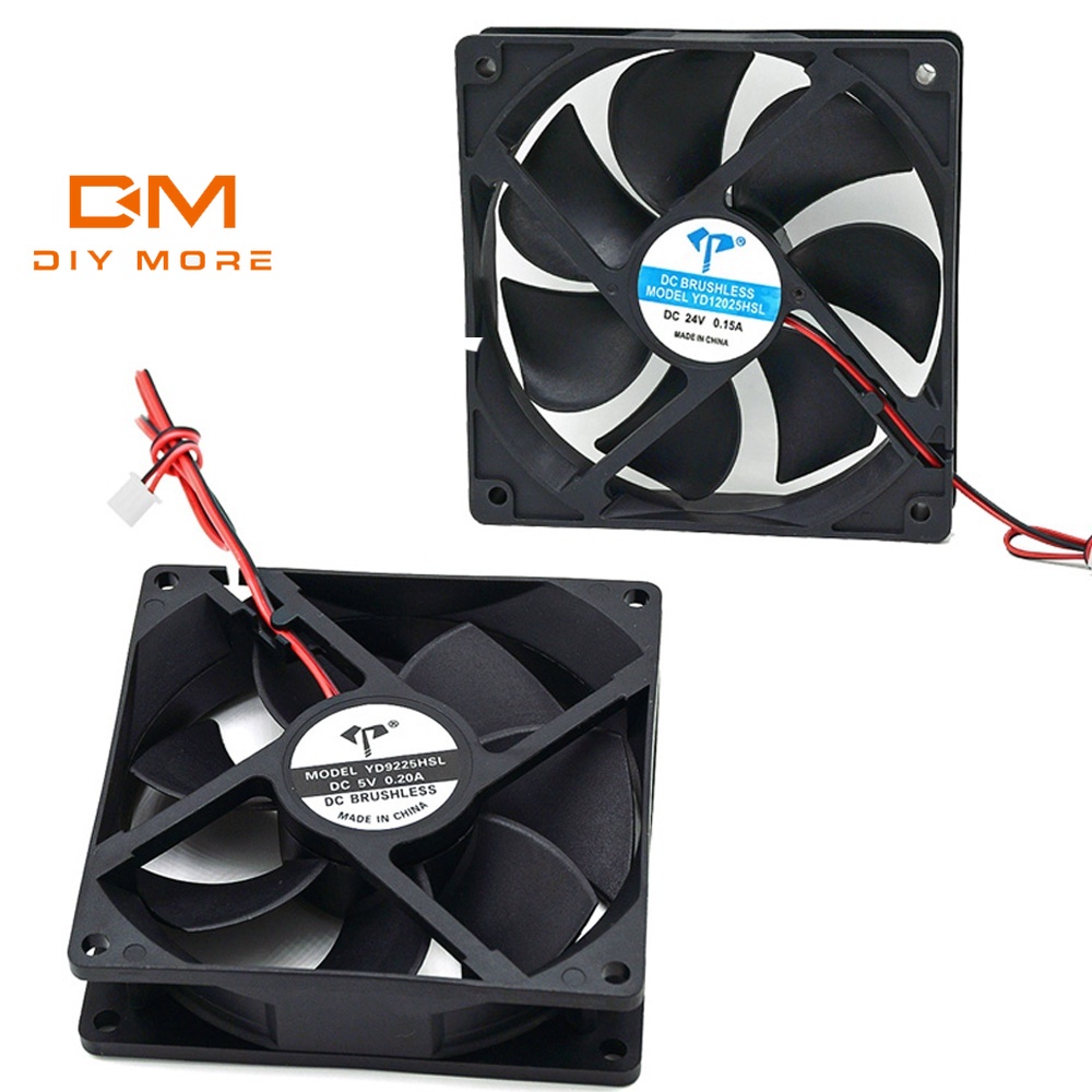 DIYMORE Phụ kiện quạt tản nhiệt 5V 12V 24V 0.20A 9cm 2pin cho máy in 3D