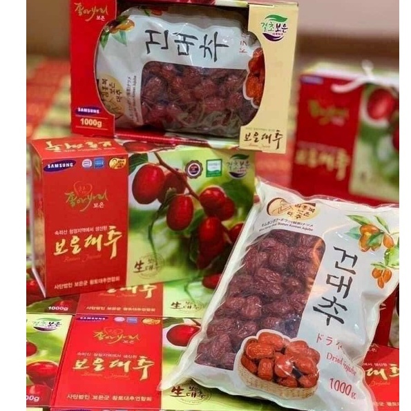 Táo đỏ khô hàn quốc hộp 1 kg