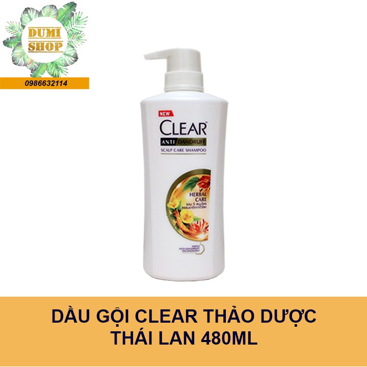 Dầu gội Clear Thái Lan các loại 450ml-480ml