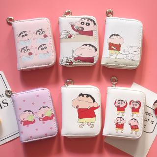 Crayon Shinchan Wallet Japanese anime cute cartoon female student mini zipper hand pull purse