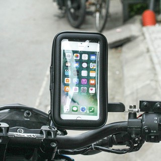 (CHUYÊN SỈ) (6 INCH) BAO DA KẸP ĐIỆN THOẠI TRÊN XE MÁY CHỐNG NƯỚC (SHOP YÊU THÍCH)