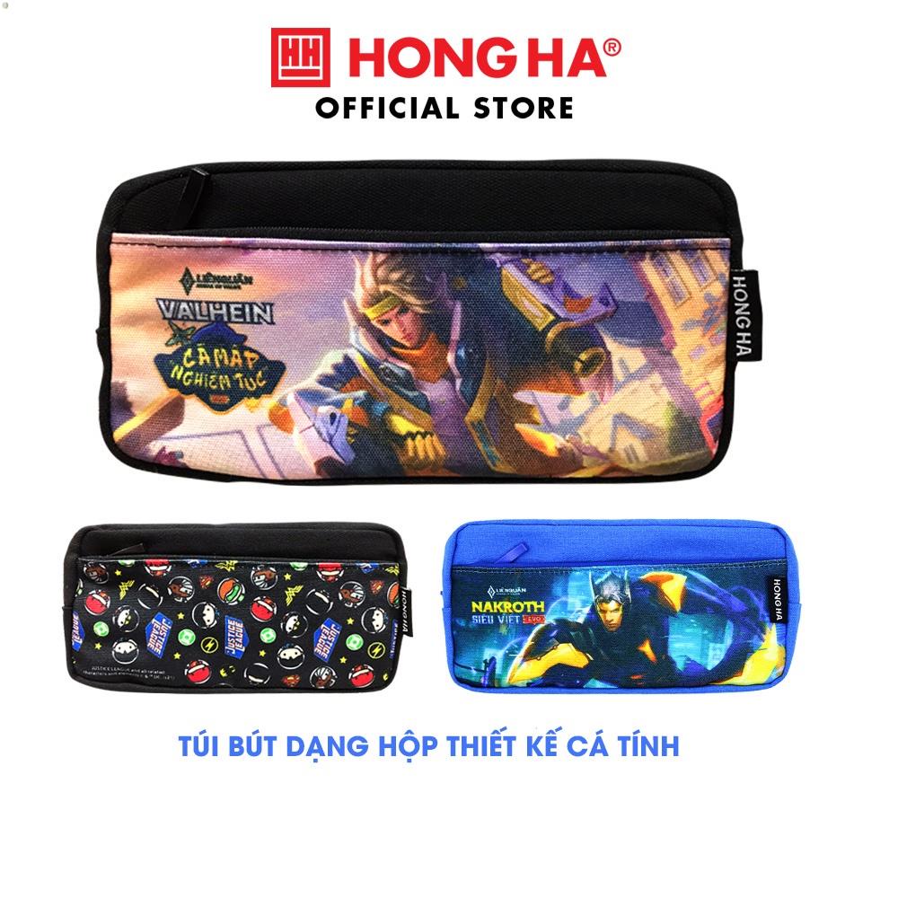 Túi bút Canvas Hồng Hà thiết kế hình game Liên Quân và DC Comics - 3512 .