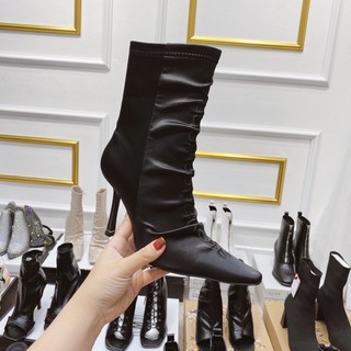 Bốt boot alex wang lụa gót nhonn spsl fullbox bill túi giấy