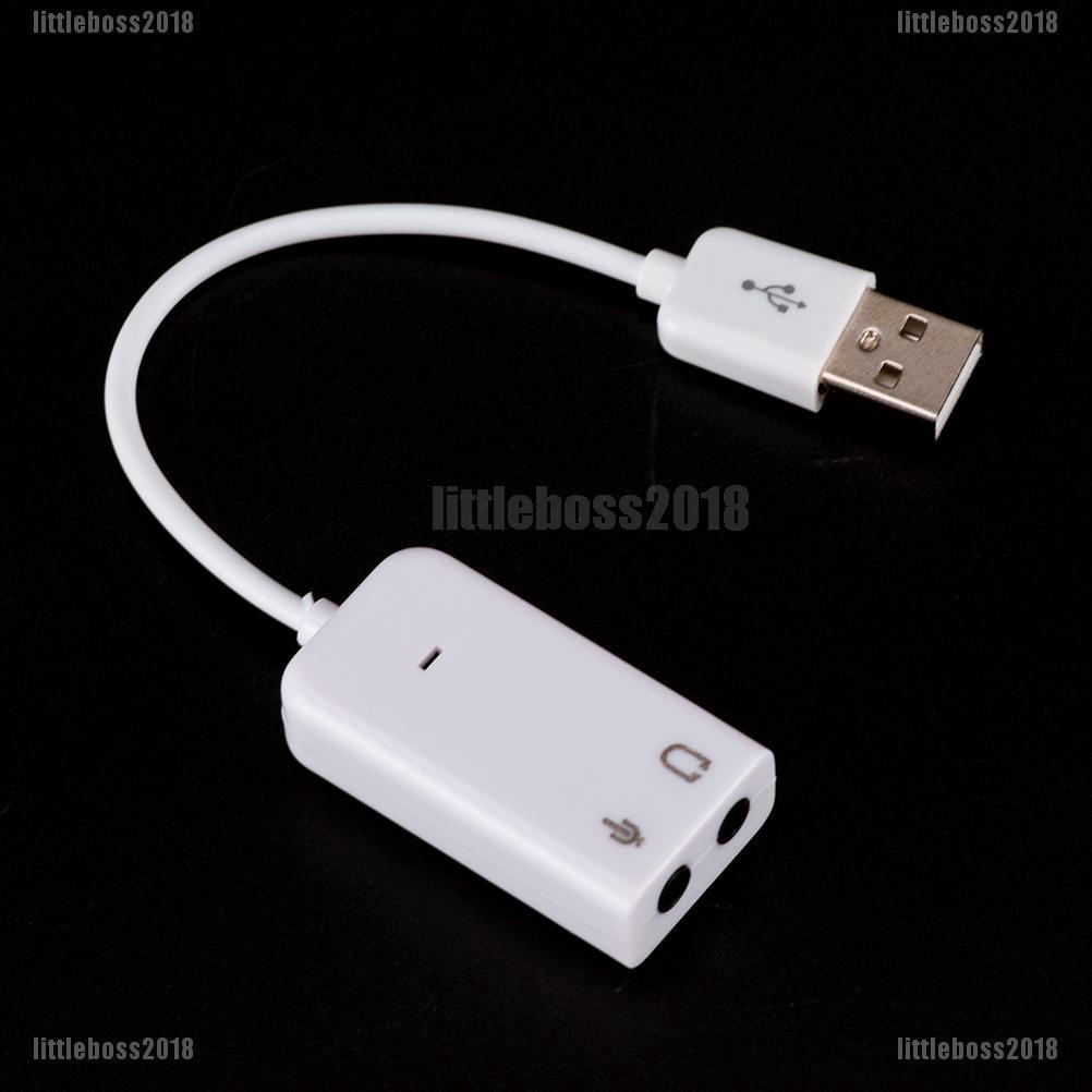 Cáp chuyển hai đầu jack cắm âm thanh sang USB