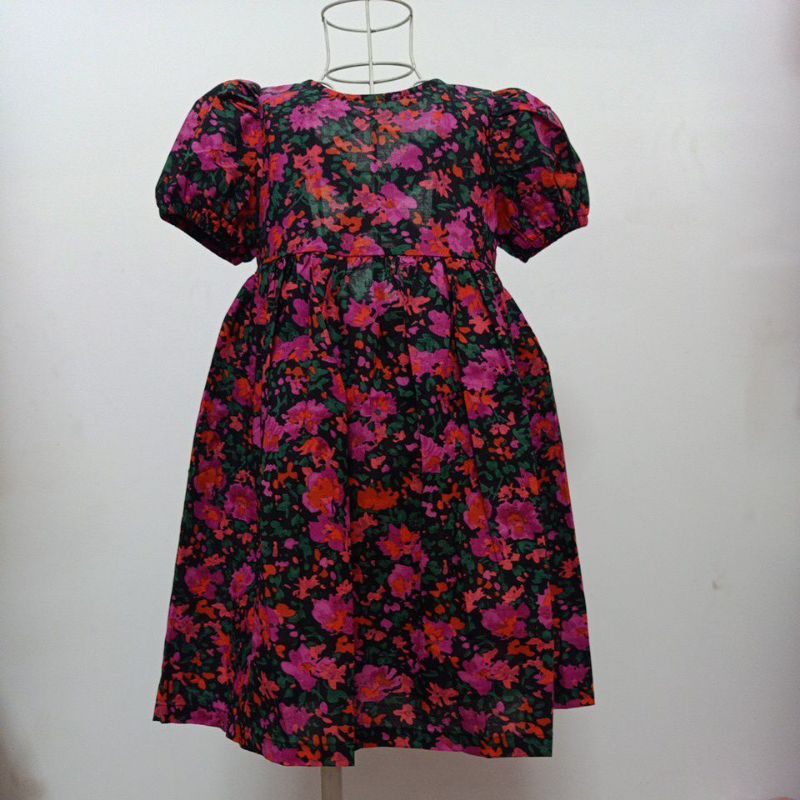 Váy đầm bé gái dễ thương mềm mại dáng babydoll trơn vải Kate mềm nhập cao cấp mùa hè Haivanco thời trang bé gái 12-45kg