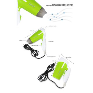 Máy Sấy Tóc Du Lịch 1200W Kemei KM-6830 Gấp Gọn