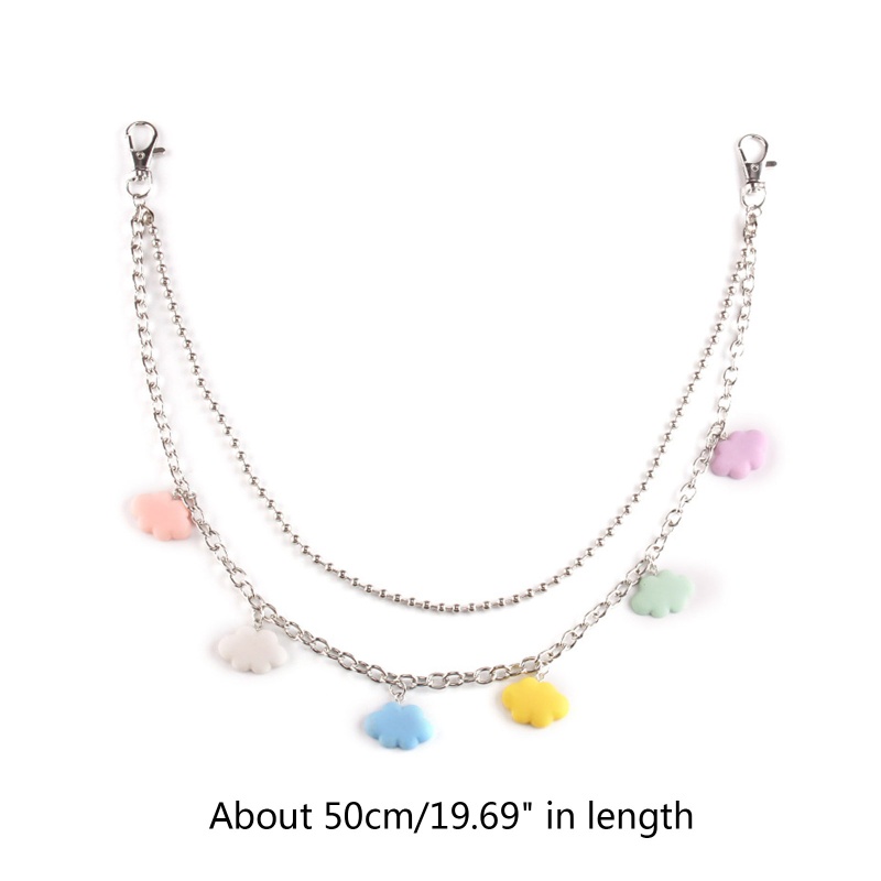 Dây Đeo Thắt Lưng Dạng Ví Trong Suốt Nhiều Kiểu Mắt Xích Bằng Hợp Kim Cho Nữ