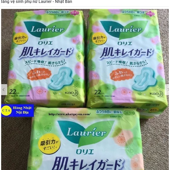 Băng vệ sinh Laurie nhật bản