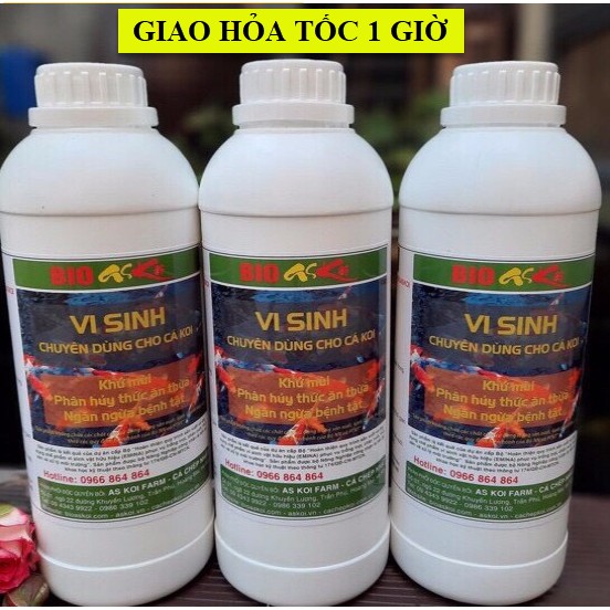 Combo 4 chai BIO ASKOI 1000ml - Vi sinh bể cá, hồ cá cảnh, thủy sinh, hồ cá Koi - Công nghệ Nhật Bản