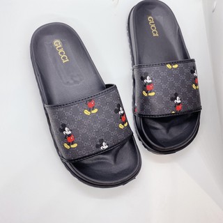 Dép Ngang Nam In Hình Chuột Mickey Dép Lê Bảo Bình Hot trend 2021