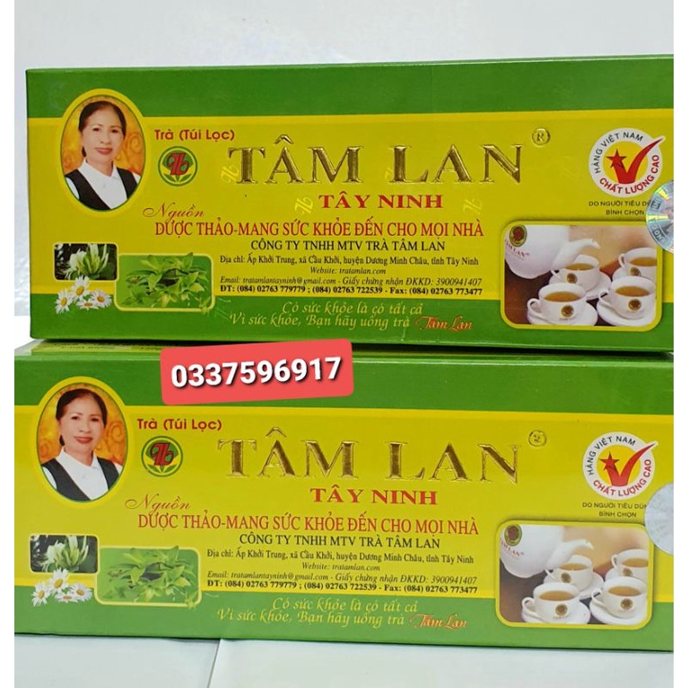 TRÀ TÂM LAN - THANH NHIỆT GIẢI ĐỘC - TĂNG CƯỜNG SỨC KHỎE - HỘP 30 TÚI LỌC