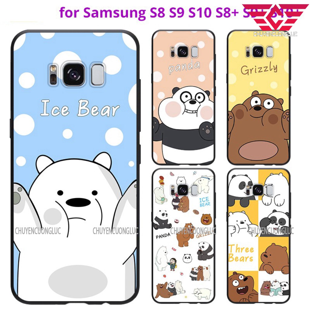 [HOT] Ốp lưng samsung A12 A02S S8 S8+ S9 S9+ S10 S20 S10+ Note 9 hình gấu