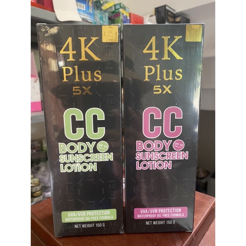 [Chính hãng] Kem dưỡng kèm chống nắng body 4K plus 5X CC Thái Lan 150g