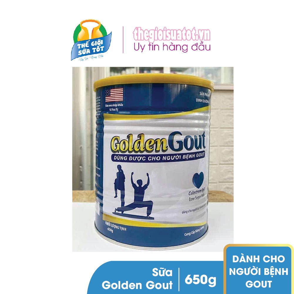 Sữa Bột Golden Gout - 650g - Sữa Non Dinh Dưỡng Cho Người Bị Gout Chính Hãng - Date Mới Nhất Thegioisuatot.vn