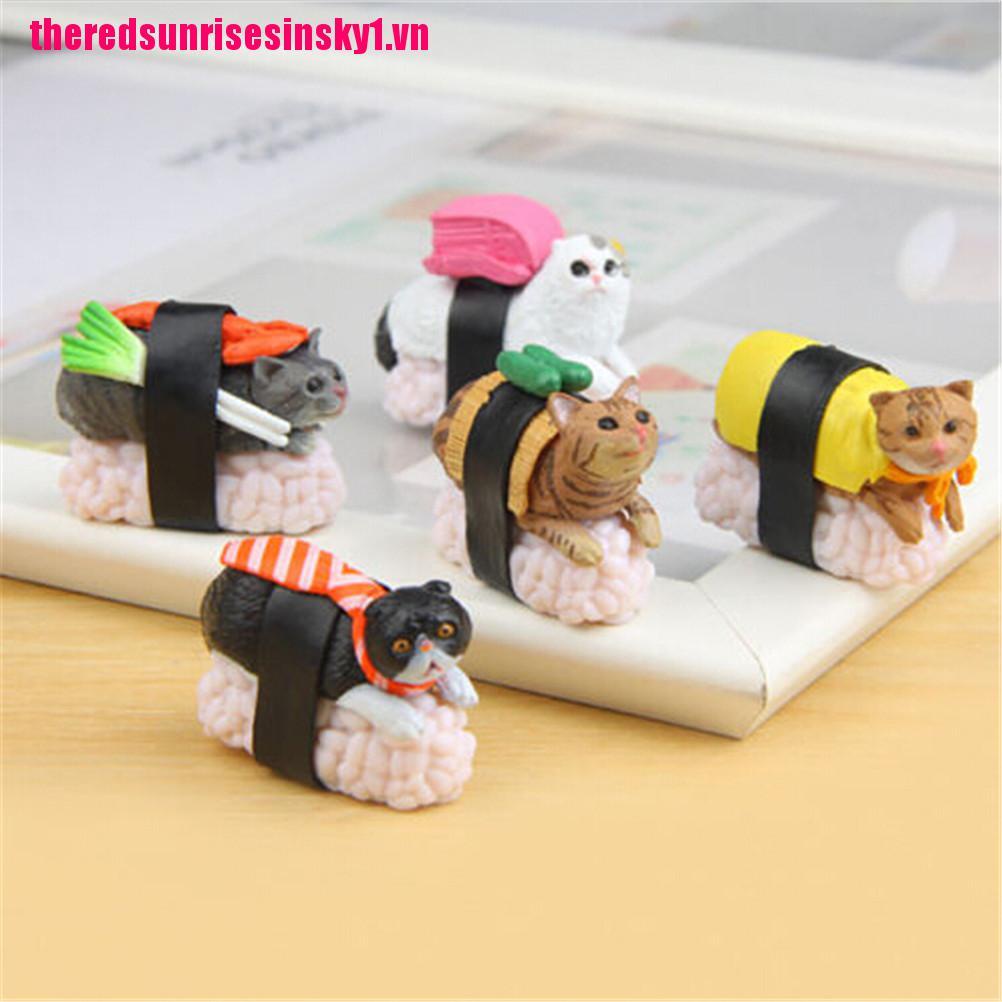 Mô Hình Mèo Sushi 5 Loại Dễ Thương