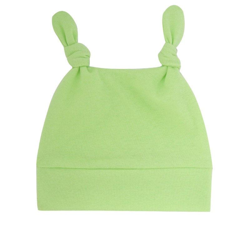 Mũ Beanie Mềm Thắt Nút Hai Mặt Dễ Thương Cho Bé Sơ Sinh