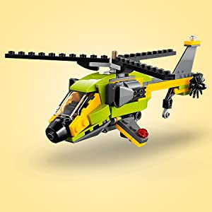LEGO Creator 3in1 Helicopter Adventure 31092 3 trong 1 Trực thăng - máy bay thám hiểm - tàu siêu tốc