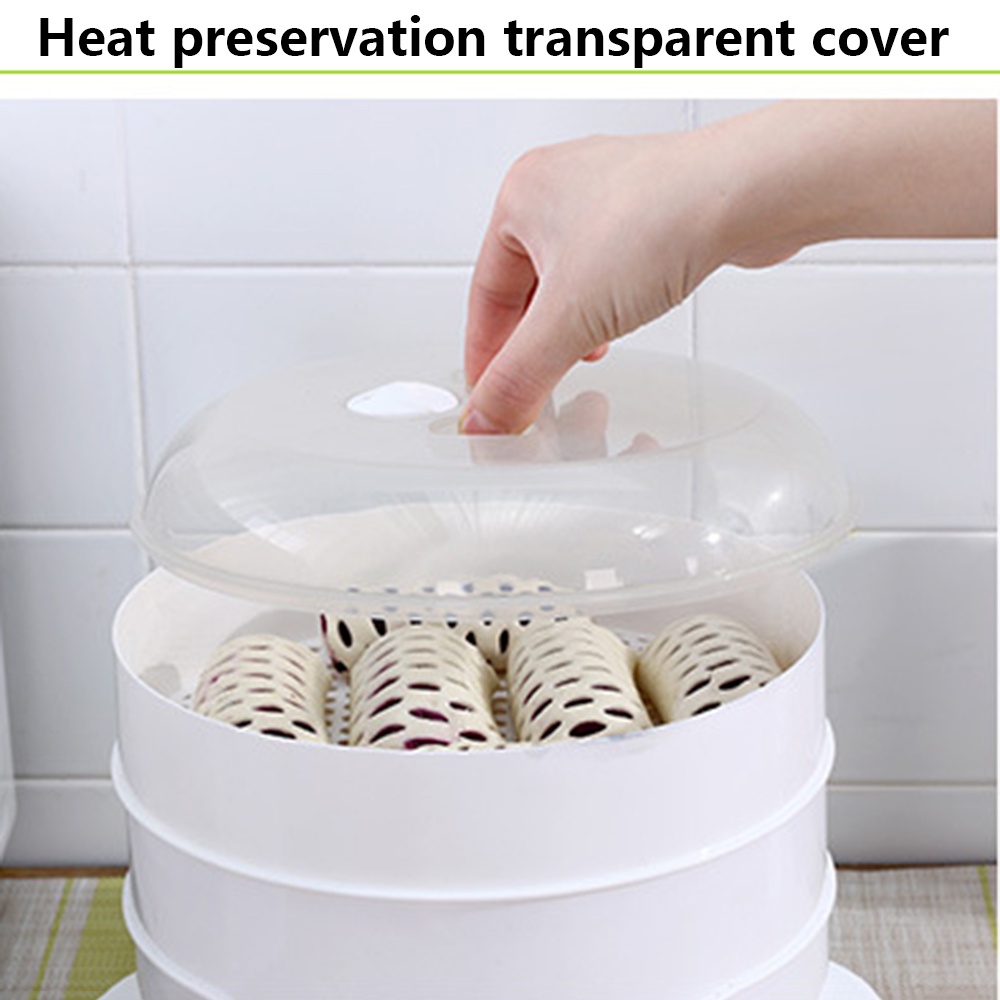 MVP2088 Khay Hấp Bánh Bao / Há Cảo Có Nắp Đậy 1 / 2 Tầng Nhiều Kích Cỡ Chất Liệu Bền Thân Thiện Với Môi Trường