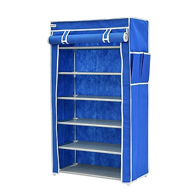 Tủ vải đựng giày 7 tầng 6 ngăn cao cấp kích thước 125 x 60 x 30 cm