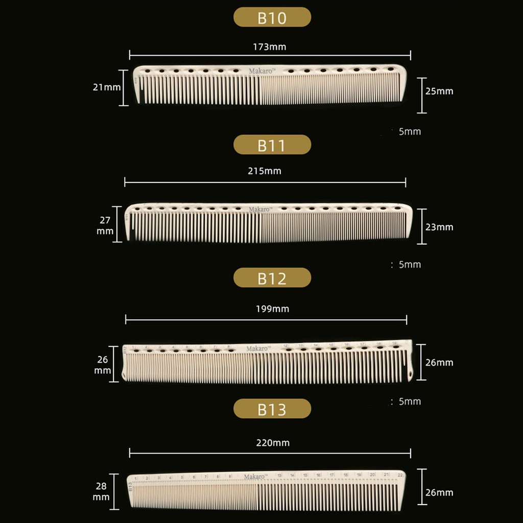 Lược Cao Cấp MAKARO mẫu lược mới cho mọi thợ tóc chuyên hay không chuyên