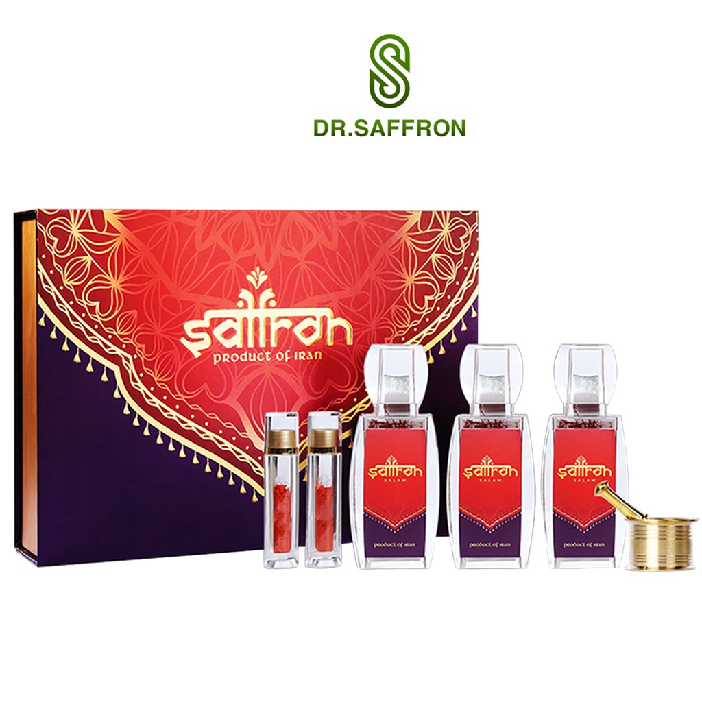 Hộp quà tặng nhụy hoa nghệ tây Saffron Salam 15 Gram