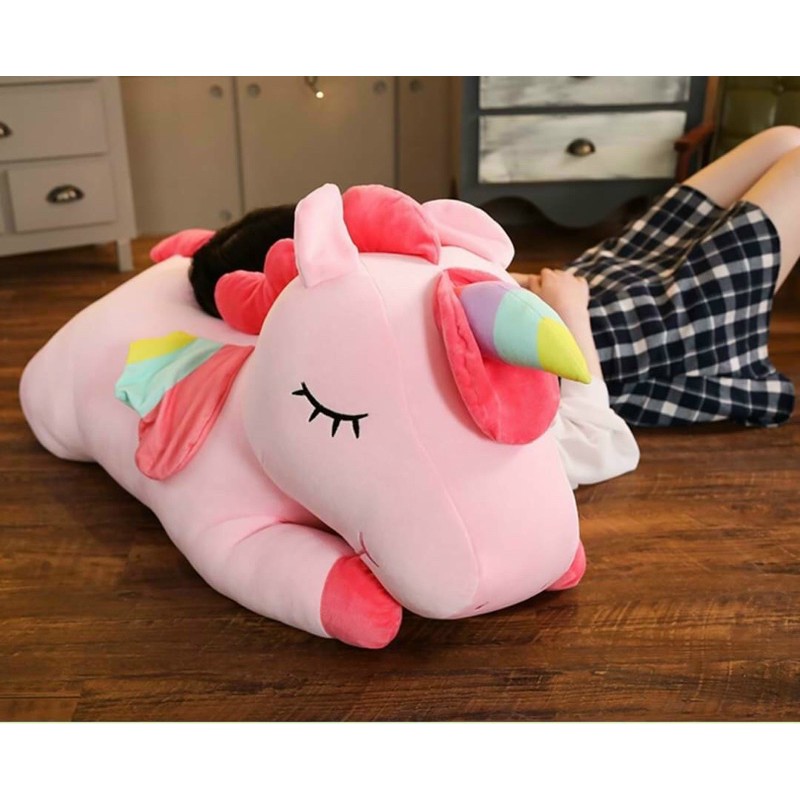 Gấu bông ngựa hồng poly size 90cm và 1m2  siêu đẹp