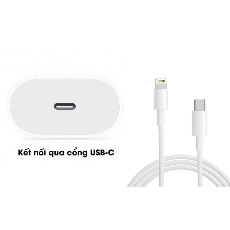 [𝗗𝘂̀𝗻𝗴 𝗧𝗵𝘂̛̉ 𝟳 𝗡𝗴𝗮̀𝘆] Bộ sạc nhanh iPhone 20W Châu Âu Chân Tròn Chính Hãng Dùng Cho Iphone 12 /11/11 Pro Max/X