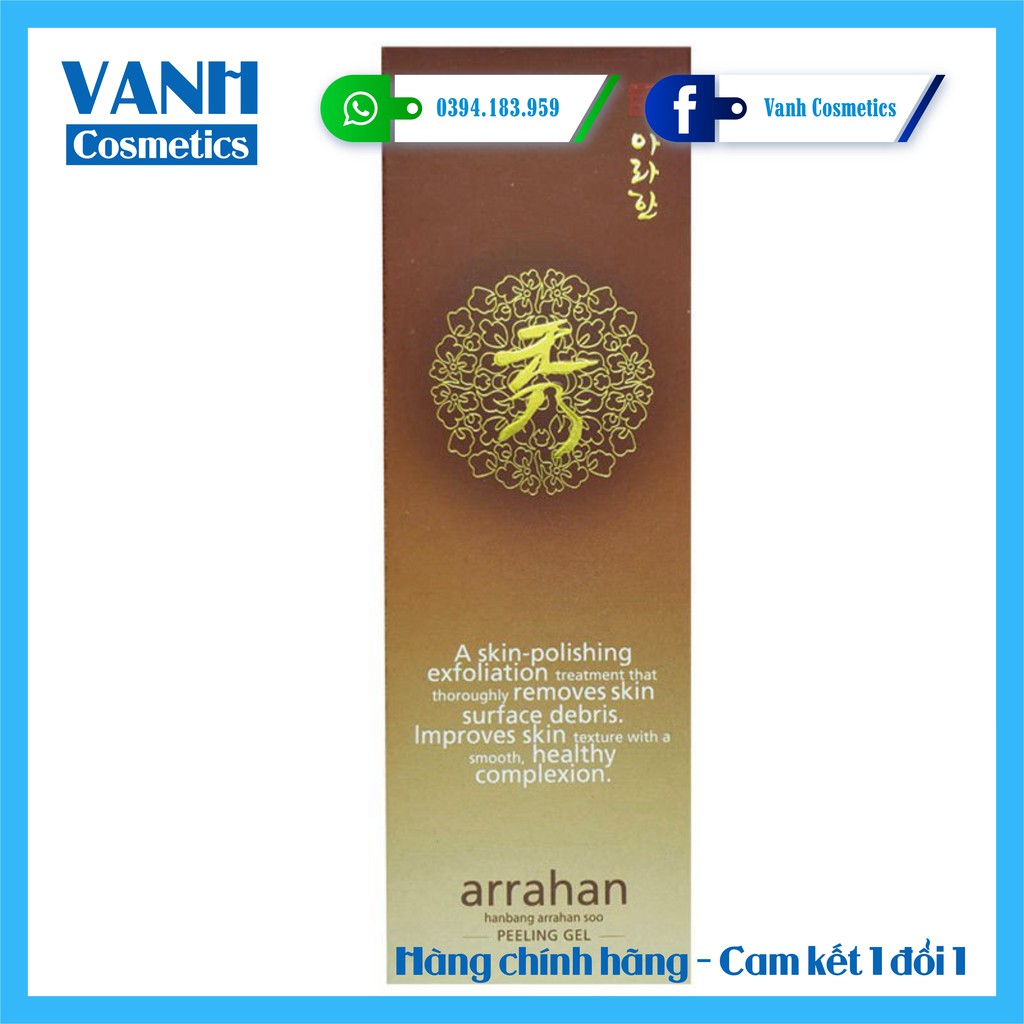 Tẩy Da Chết Arrahan Chanh Táo Oải Hương và Đông Y Than - Vanh Cosmetics