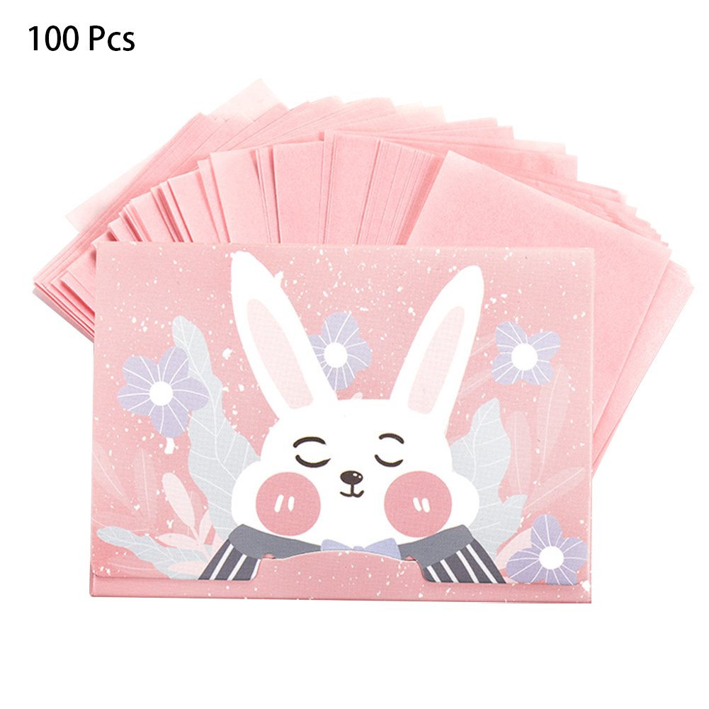 Set 100 Tờ Giấy Thấm Dầu Tự Nhiên 3 Họa Tiết