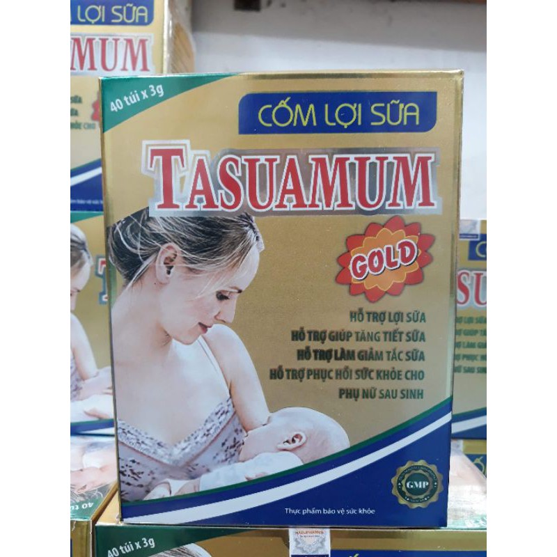 Cốm lợi sữa Tasuamum hộp 40 gói
