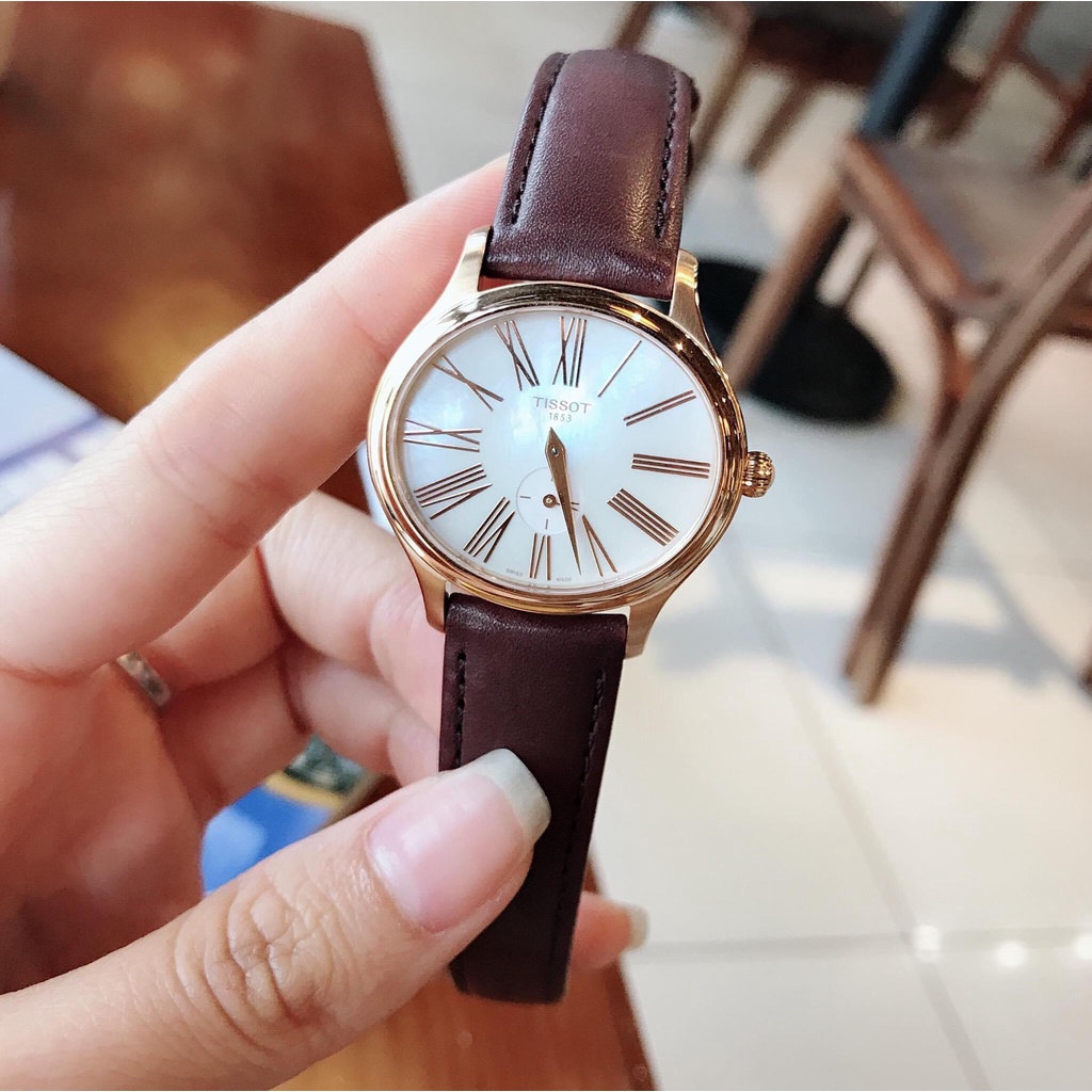Đồng hồ nữ tissot 2 máy , mặt tròn dây da cao cấp , bảo hành 12 tháng ( Shop chuyên sỉ )