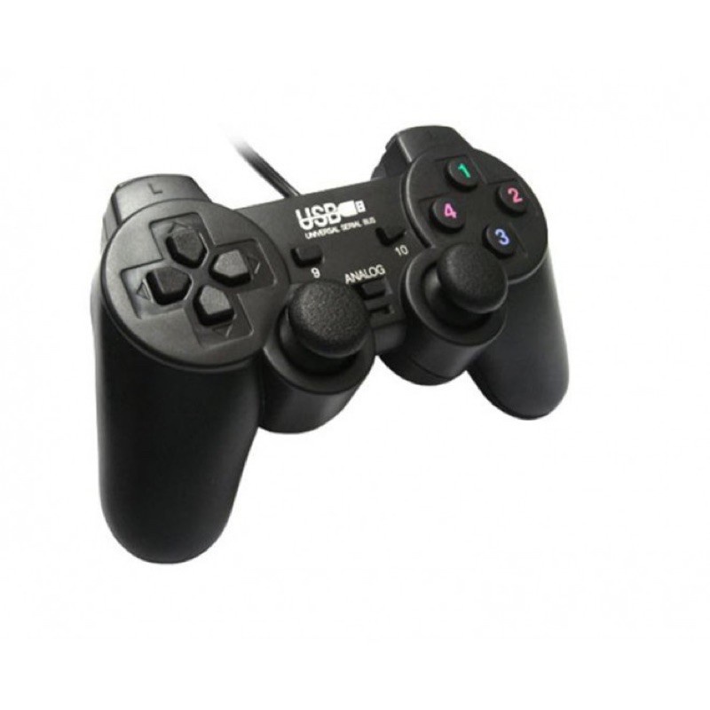 Tay Cầm Chơi Game Game Đơn Có Rung  Hỗ Trợ tương thích nhiều loại Windows Kết Nối Qua Cổng USB