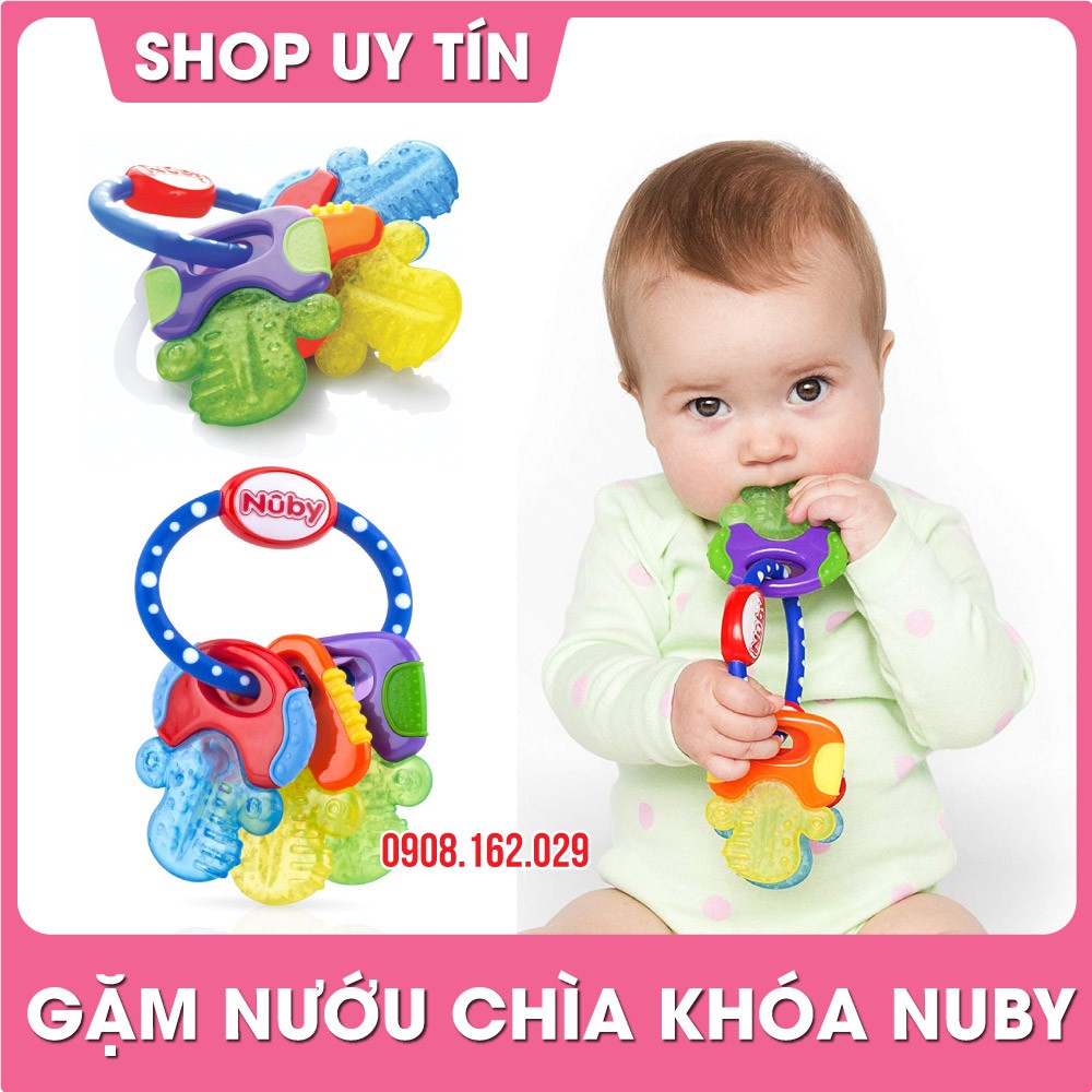 Đồ chơi gặm nướu Nuby hình chìa khóa – ngậm nướu lạnh silicone Nuby cho bé