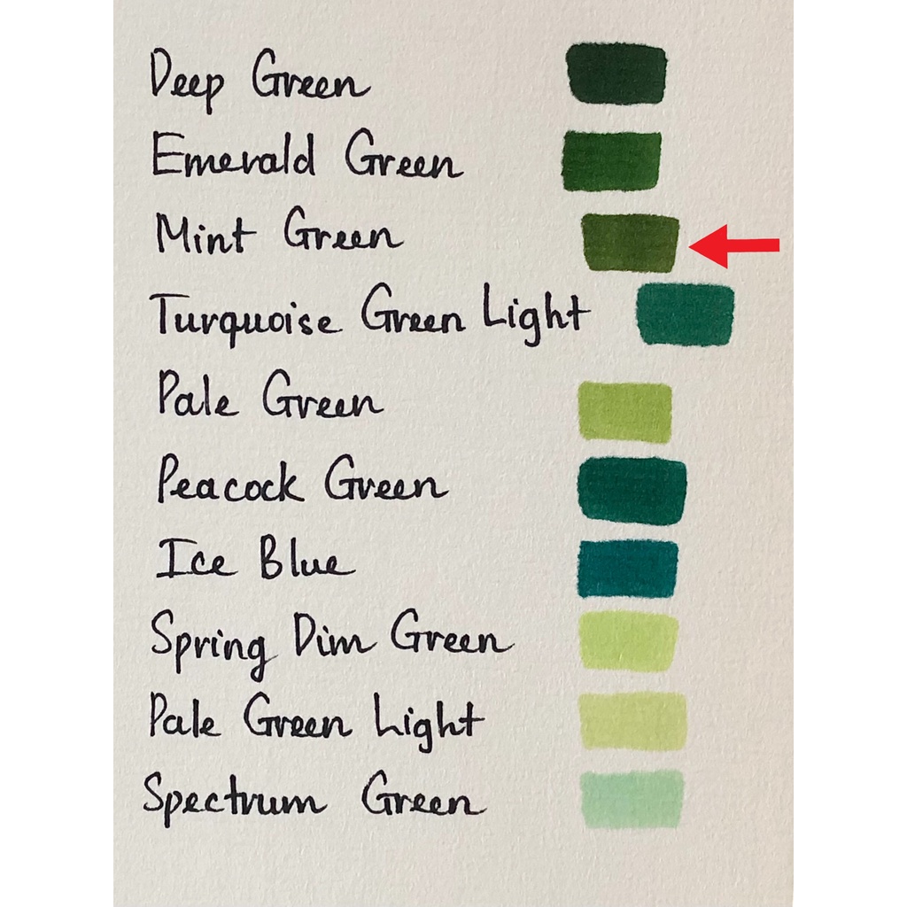 [XÓM VẼ] Bút màu dạ Marker 2 đầu - Tông Xanh dương, xanh lá