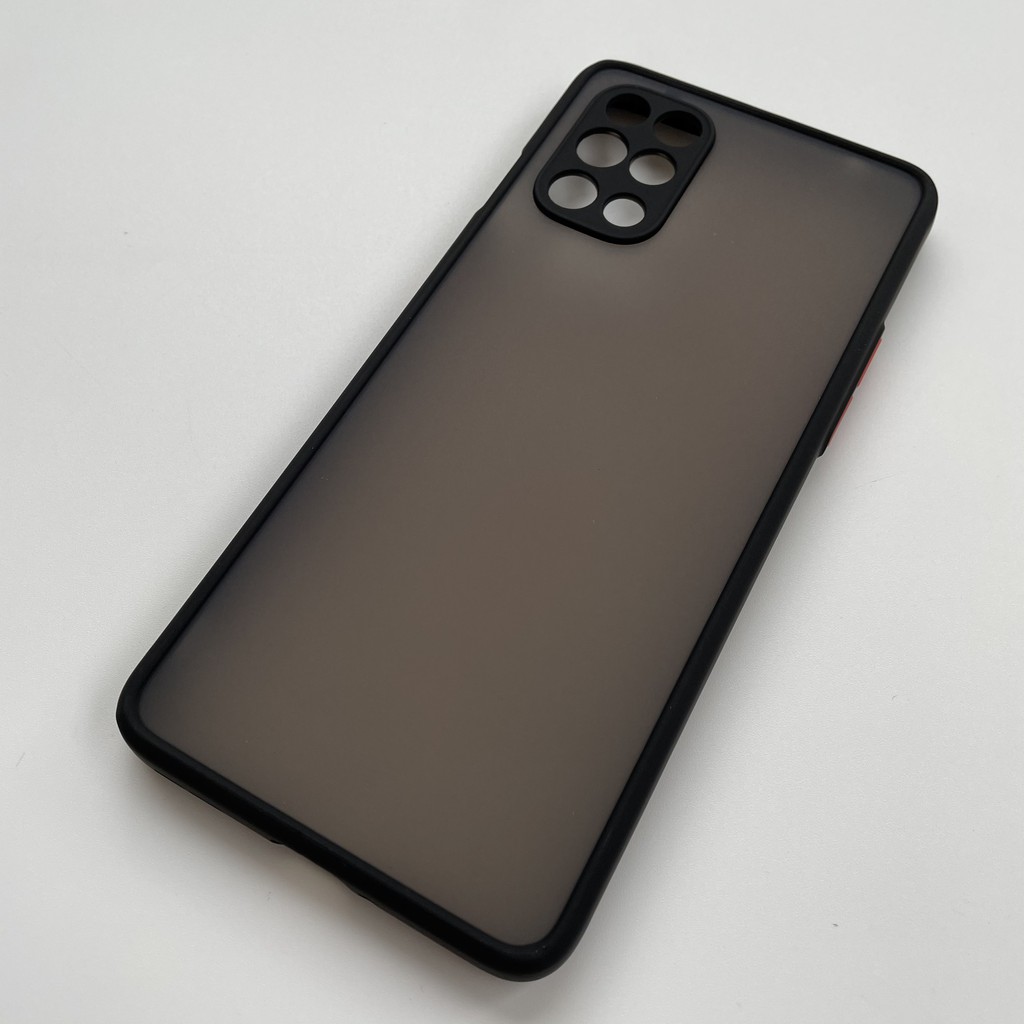 Ốp lưng cứng nhám mờ viền silicon bảo vệ camera cho Oneplus 8T
