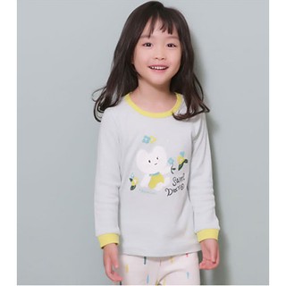 Bộ pijama dài tay bé gái Petit Dot 100% cotton - Olomimi Hàn Quốc