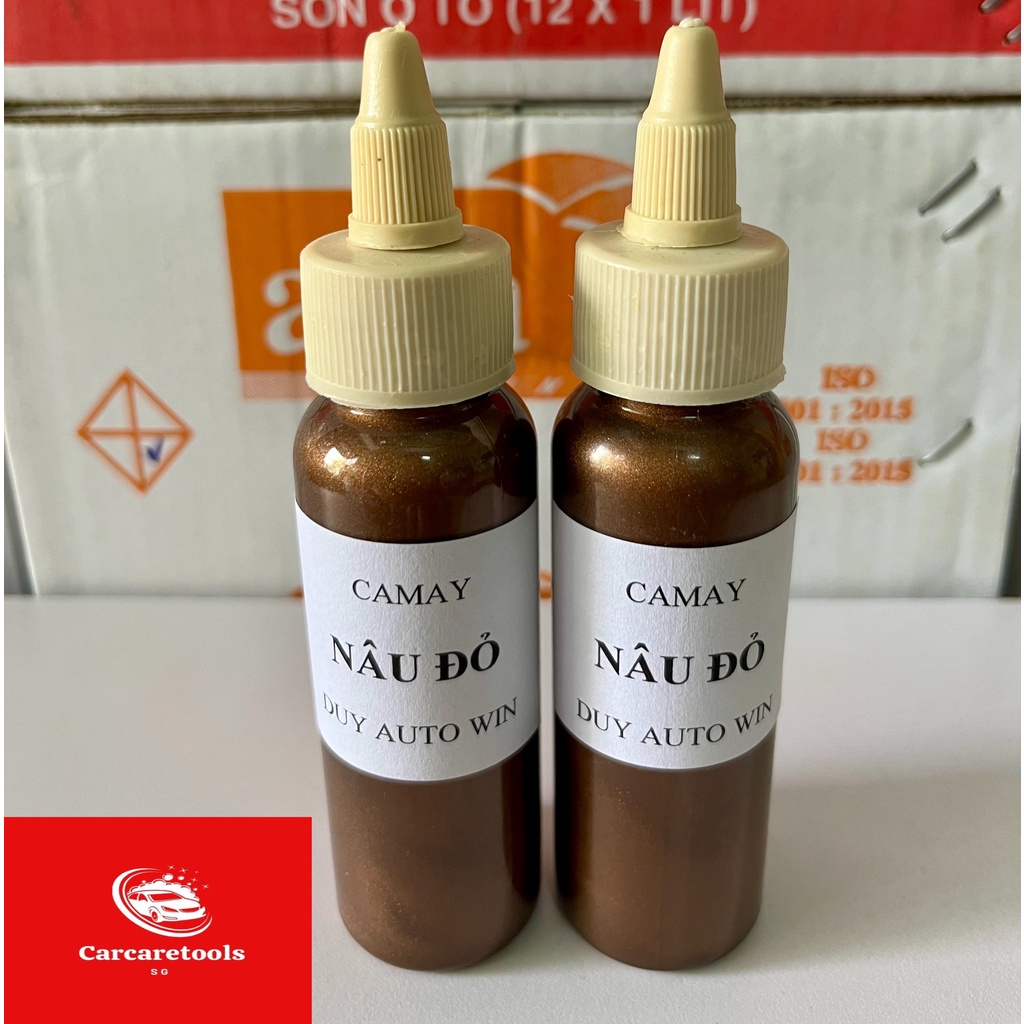 Camay màu nâu đỏ - Sơn xe máy đóng chai 100g và 50g