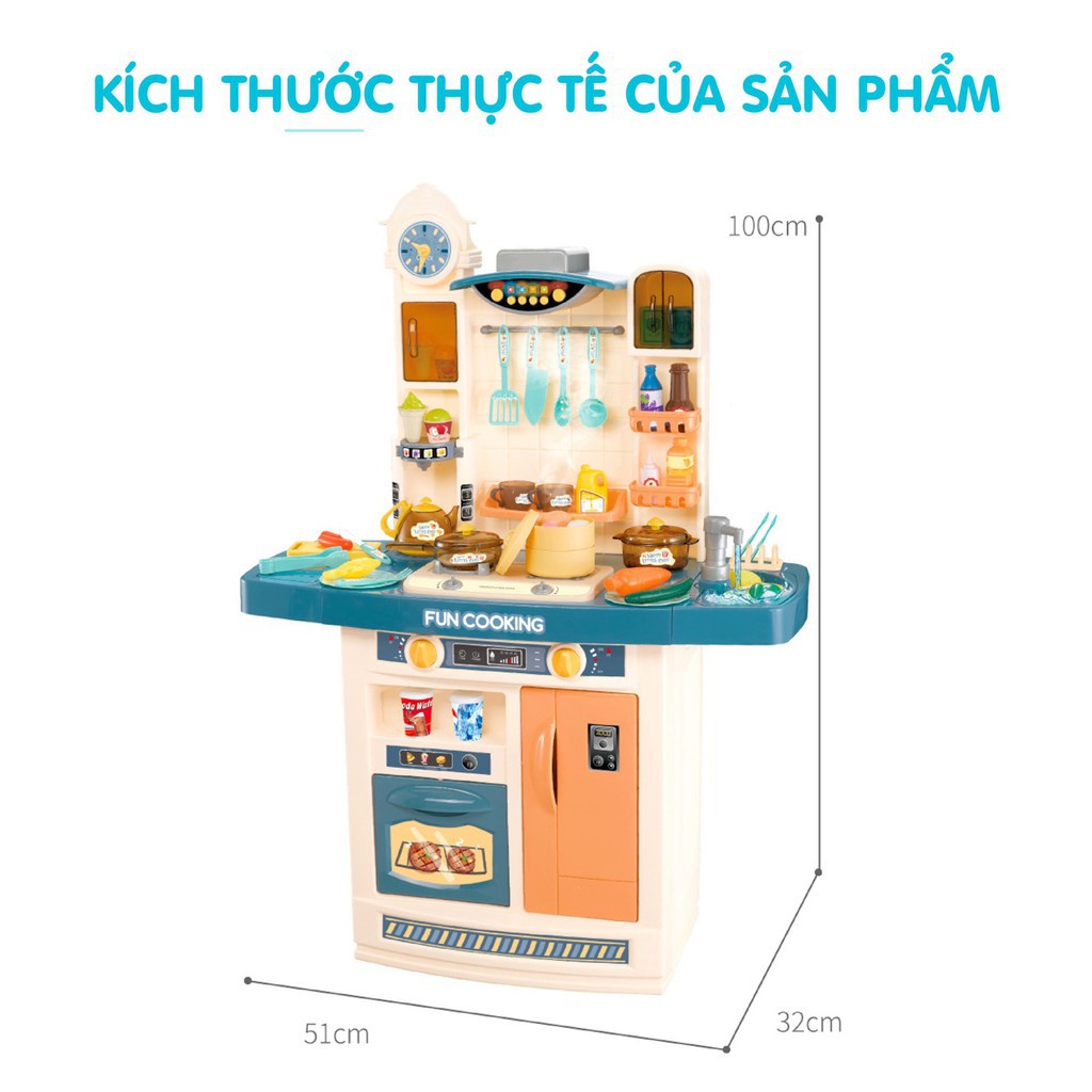 Bộ đồ chơi nhà bếp nấu ăn cho bé - Mô phỏng gần giống với thực tế, cho bé những trải nghiệm chân thật nhất