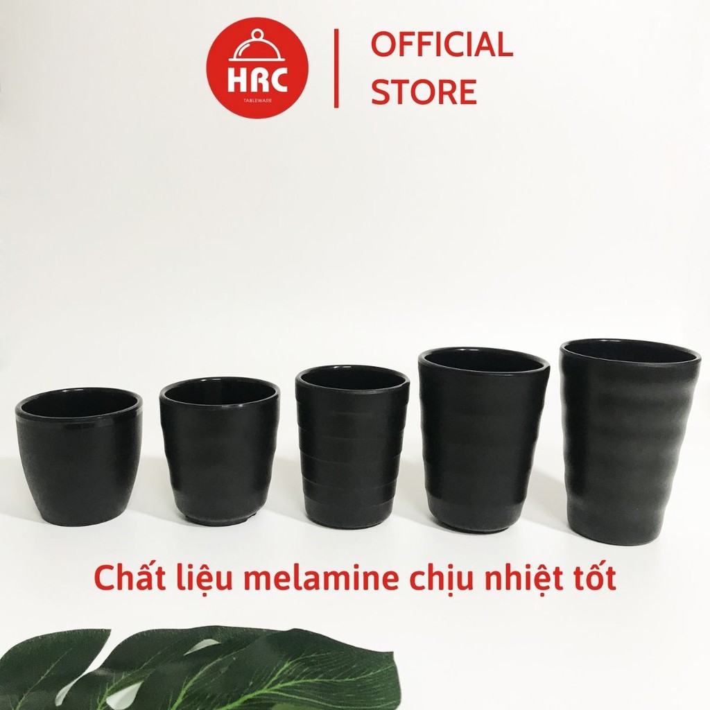 Cốc nhựa chịu nhiệt kiểu dáng sang trọng ( màu đen ) - Nhiều cỡ