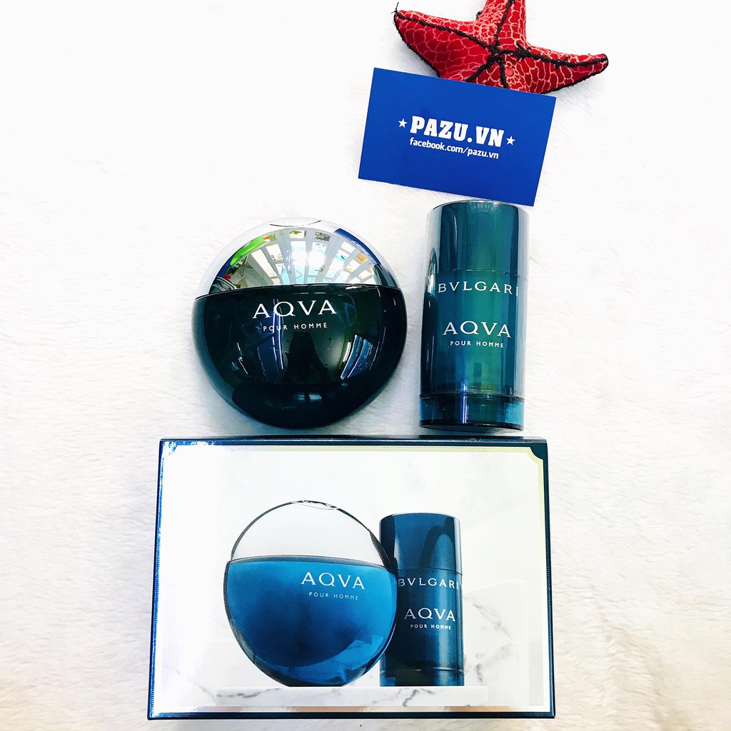 Set Nước Hoa Bvlgari Aqva Pour Homme